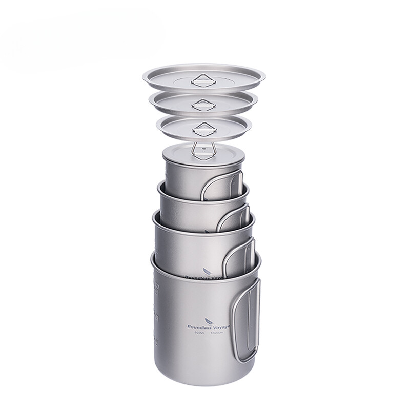 Boundless Voyage Titanium Mugs Outdoor Cup Camping Supplies Lightweight