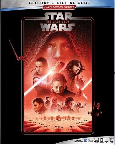 Star Wars: The Last Jedi - Multi-Screen Edition (Blu-Ray DVD Digital) NEW  SEALED