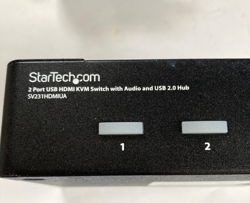 StarTech.com (SV231DDVDUA) 2-Port USB /HDMI KVM Switch w/ Audio /USB 2.0 Hub - Picture 2 of 5