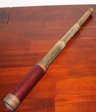 altes Teleskopfernrohr aus Messing, s. Beschreibung (61)