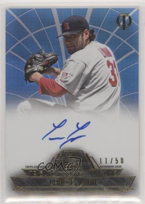 2014 Topps Tribute to the Pastime Blue 11/50 Lance Lynn #TPT-LL Auto qc0