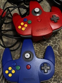 N64 Nintendo 64 Console + 3 CONTROLLERS + Mario Kart & Super Smash Bros Original