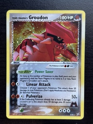 Team Magma vs Team Aqua Groudon Holo