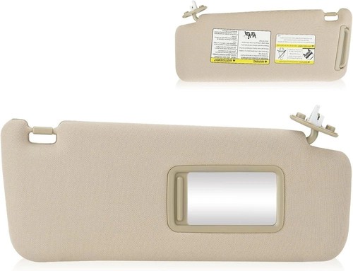 Beige Driver Side Sun Visor For Toyota 2010-2023 4runner 74320-35A91-E1
