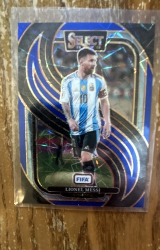 2024-25 Panini Select Fifa - Mezzanine Lionel Messi #158 Blue Lazer Prizm