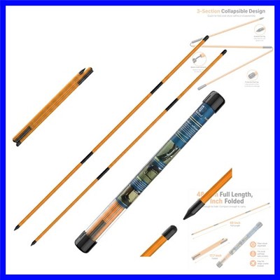 Golf Alignment Sticks 2 Pack, 48 Inch Collapsible Alignment Rods with Clear S...