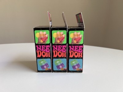 NeeDoh Nice-Sicle Popsicle Set of 3 Multicolor Squishy Lot Bundle