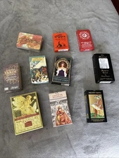 Huge RARE Tarot & Oracle Deck Lot !!! New And Gently Opened For Photos.
