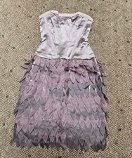 MAXAZRIA BCBG Runway Dress S Silk Chiffon Fairy Y2K Whimsical Mermaid sz XS