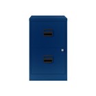 Oxford Blue 2 Drawer A4 Filing Cabinet Lockable Steel Home Office Storage