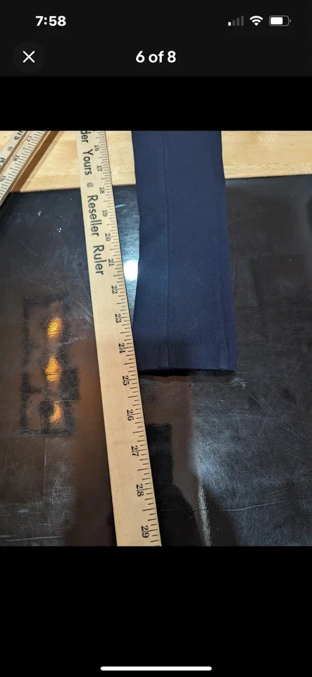 Mujer Antiguo Azul Marino Stevie Pull On Pantalones Talla XS Foto 2 de 4