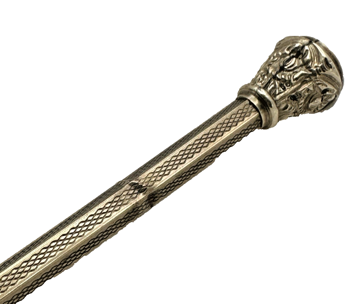 Victorian Gold Filled Retractable Propelling Pencil Ruby Top c