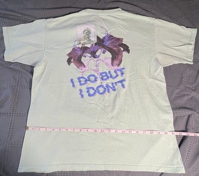 Empyre Graphic Pocket Light Green Cotton Men's T-Shirt 'I Do But I Don't' Size L