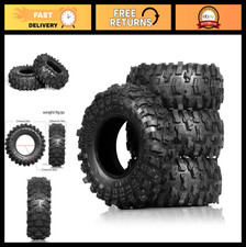 All Terrain 1.0" RC Crawler Tires with Foam Inserts - 4PCS for 1:18 1:24 Rock