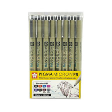 Sakura Pigma Micron PN 8Pc Colour Marker Set Technical Sketching Drawing Pens