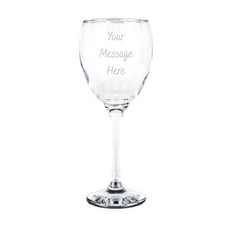Personalised Wine Glass Engraved Glassware Gift, Birthday Gift Wedding Any Text