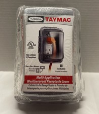 TayMac MM410C Weatherproof Single Outlet Cover Outdoor Receptacle Protector