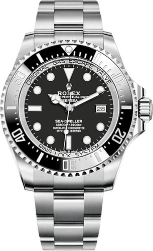 Rolex Sea-Dweller Deepsea 136660 Black Dial Stainless Steel 44mm Men's Watch