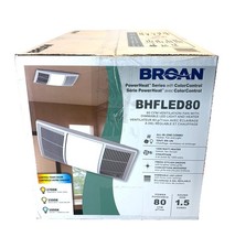 Broan PowerHeat 80CFM Bath Exhaust Fan W/ CCT...