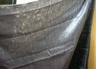 2 black sheer panel curtains with tiny shiny silver stripes 36x80 approximately — photo 4