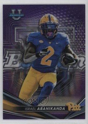 2022-23 Bowman U Purple Refractor 42/250 Israel Abanikanda #87 4z8