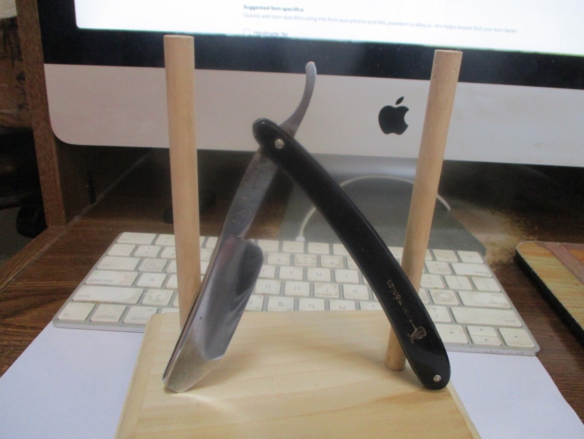 VINTAGE SPAIN FILARMONICA 13 STRAIGHT RAZOR W/ RARE SPANISH TIP