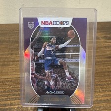 2020-21 Hoops 89 Deaaron Fox Artist Proof 525 Jersey Match