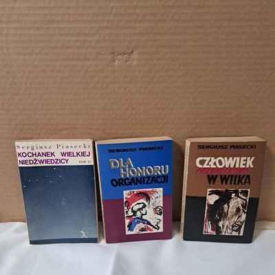 Three Classic Sergiusz Piasecki Novels in their native Polish Language