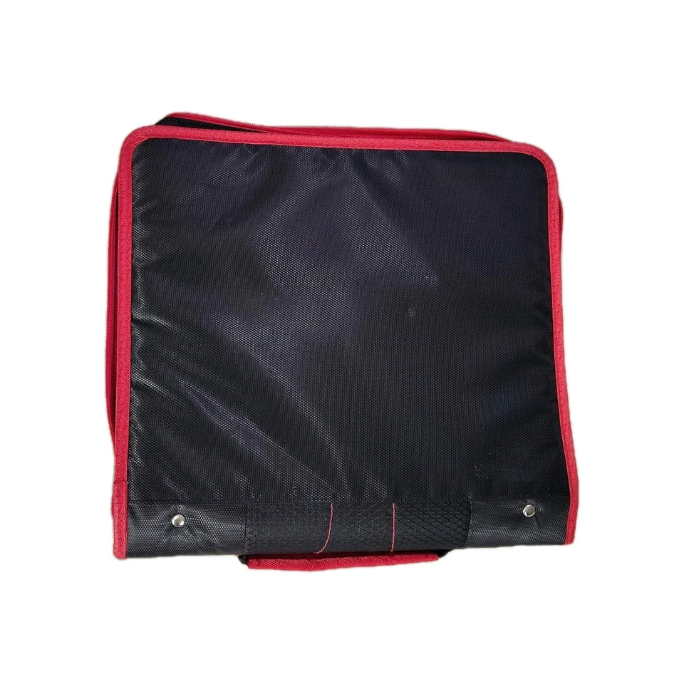 Carpeta de 3 anillas con cremallera Mead Five Star 2" negra/roja mango retro Y2K Foto 2 de 4