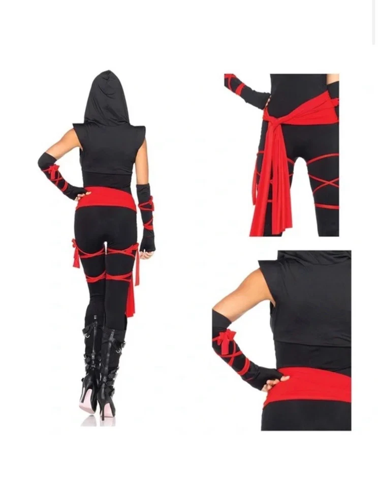 Fantasia sexy ninja mortal feminina tamanho médio - Imagem 2 de 2