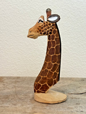 PEEPERS- Giraffe-Hand Carved & Painted-Eye Glass Holder - 10'' Tall made of Wood