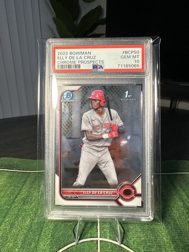 2022 Bowman Chrome Prospects - Elly De La Cruz RC #BCP-50 PSA 10 GEM MT Reds ⚾️