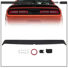 Fit For Dodge Challenger 2015-24 BlACK Hellcat Style Rear Trunk Spoiler Lid