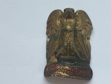 VINTAGE ORIGINAL COVENTRY EAGLE BIKE BICYCLE TUBE HEAD BADGE NAME PLATE