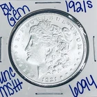 1921 S BU UNCIRCULATED MORGAN SILVER DOLLAR AUTHENTIC U.S.MINT FREESHIPPING 6094