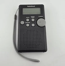 Radio Shack Digital AM/FM Pocket Radio 12-587 Tested Works Ships Free 