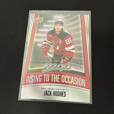 2025 upper deck mvp hockey Rising To The Occasion Jack Hughes 