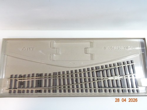 Hübner Spur 1 1000 R2321 Weiche links 10 Grad in EVP PK5990 | Zustand: Gebraucht