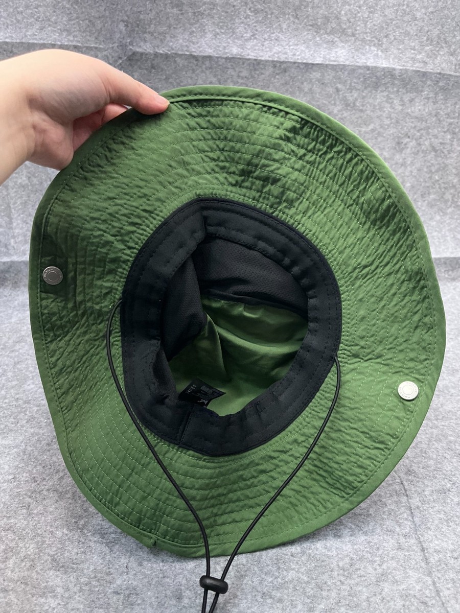 Mission Sun Bucket Hat Adult One Size Green Polyester Spandex Fish