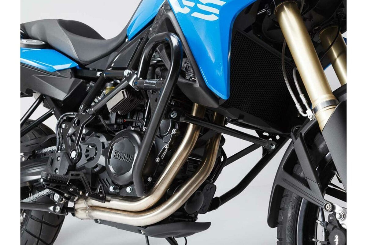 Crashbar Sw-Motech Noir pour voyage et tout-terrain en BMW F 800 GS 08-17