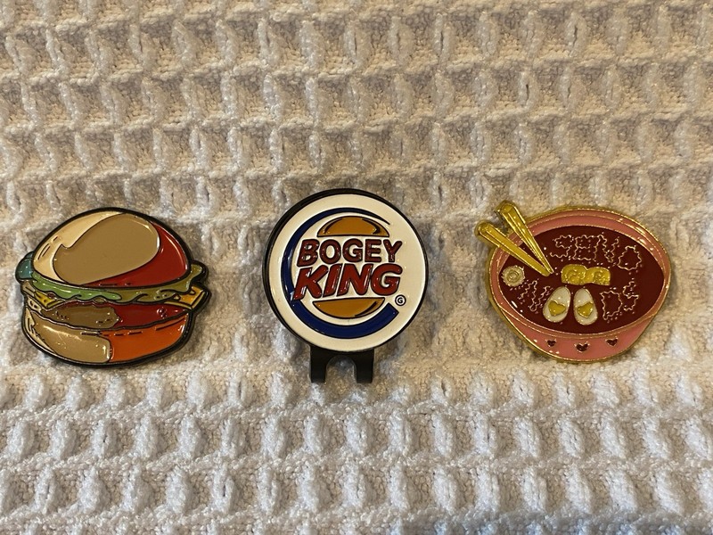 Metal Golf Ball Markers Lot Of 3. Various Materials/Makers See Photos Please 🔥