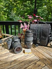 Canon EOS Rebel T1i DSLR Camera w/ EF-S 18-55mm IS w/Lens Bundle -EF75-300 ULTRA