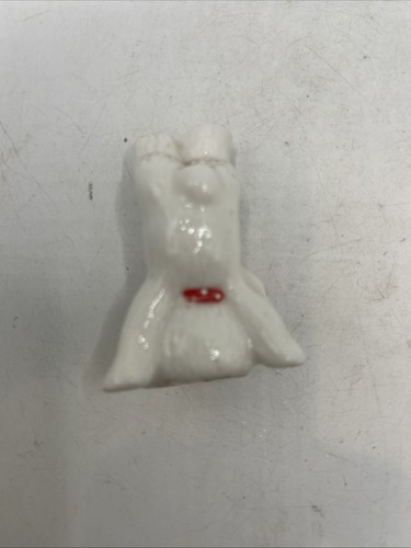 Vintage Miniature Bear Standing On Hands Glass White  2 Inch Figurine - 第 4/4 張圖片