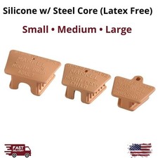 3D Dental 2/Pk Mouth Prop Bite Block S/M/L Silicone Latex-Free Sterilizable