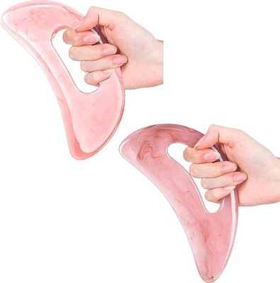 2 Stück Gua Sha Stein Ganzkörper Gua Sha Massagegerät Guasha Stein Werkzeug Lymphdrain