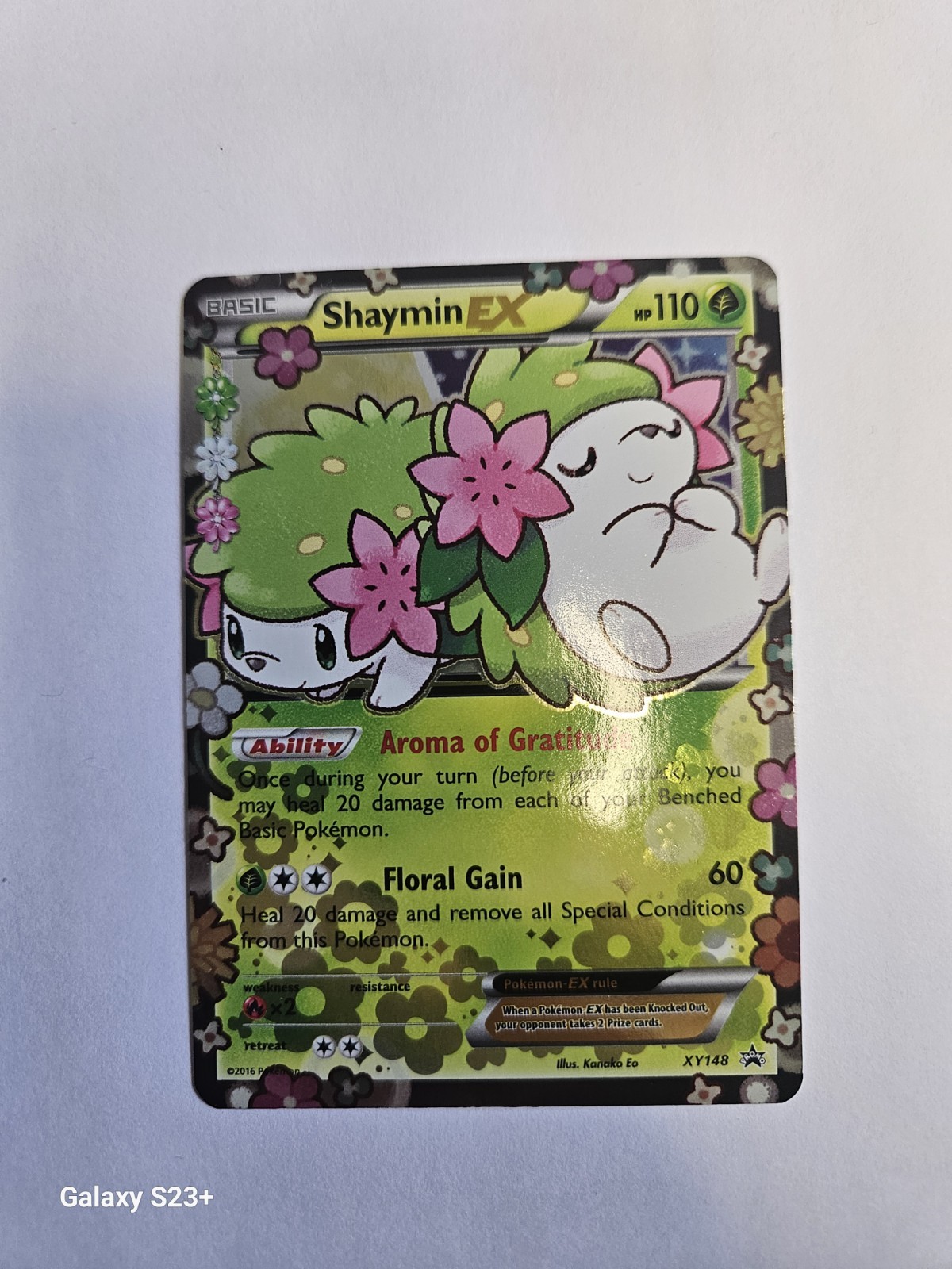 Pokemon TCG Shaymin EX XY148 Holo Black Star Promo Card