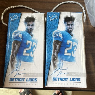 Lot of 2 DETROIT LIONS DARIUS SLAY #23 BOBBLEHEAD - Lions VS. Rams Game