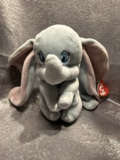 Ty Sparkle Disney Dumbo Stuffed Animal Plush Toy Elephant 10"