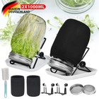 2× 1000ml Sprossenglas Set Keimglas Keimgerät Keimgläser Mit Gestell+Bodenschale