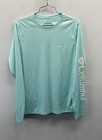 Columbia Women's PFG Tidal Tee Long Sleeve Mint Green Sun Shirt Sz L — photo 1